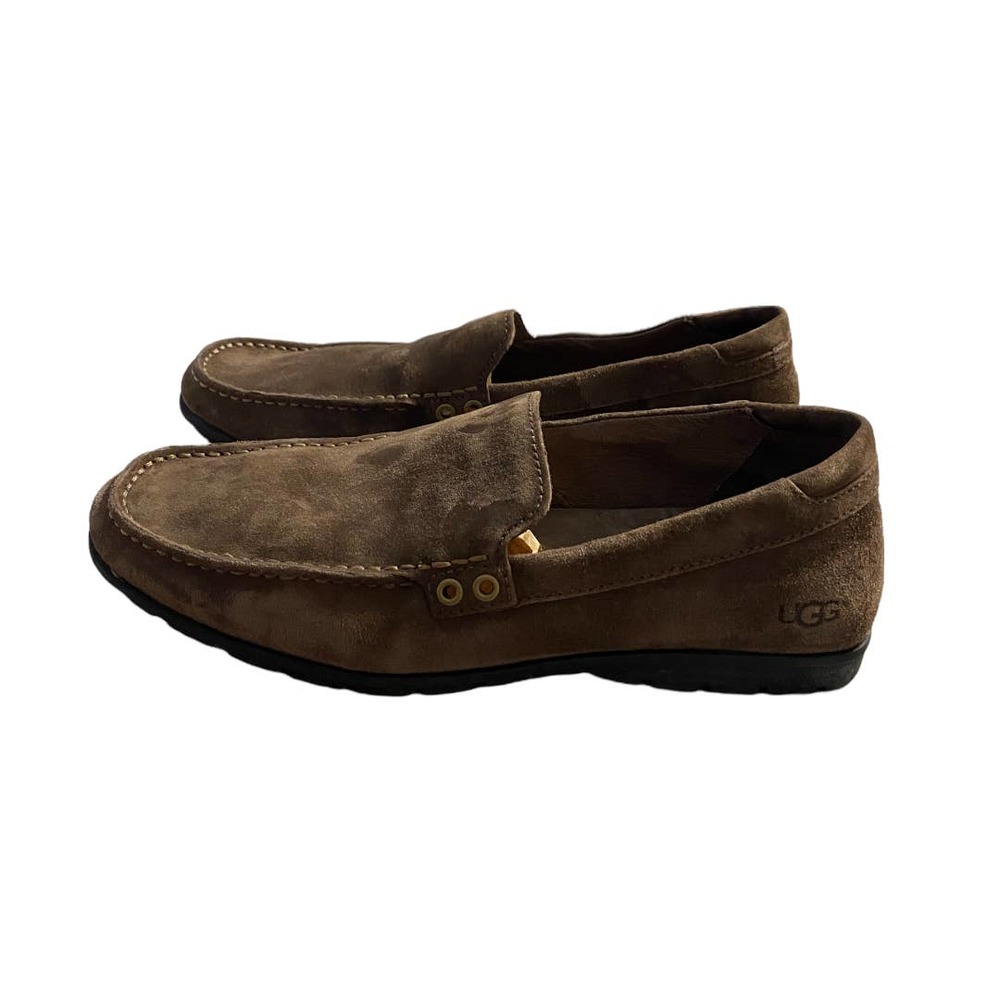 UGG Australia Ballard brown leather slip on dressy casual loafers size 10